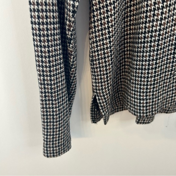 Lou & Grey for LOFT Black, Brown Houndstooth Mock Neck Top & Ponte Leggings Sz M - Picture 6 of 14